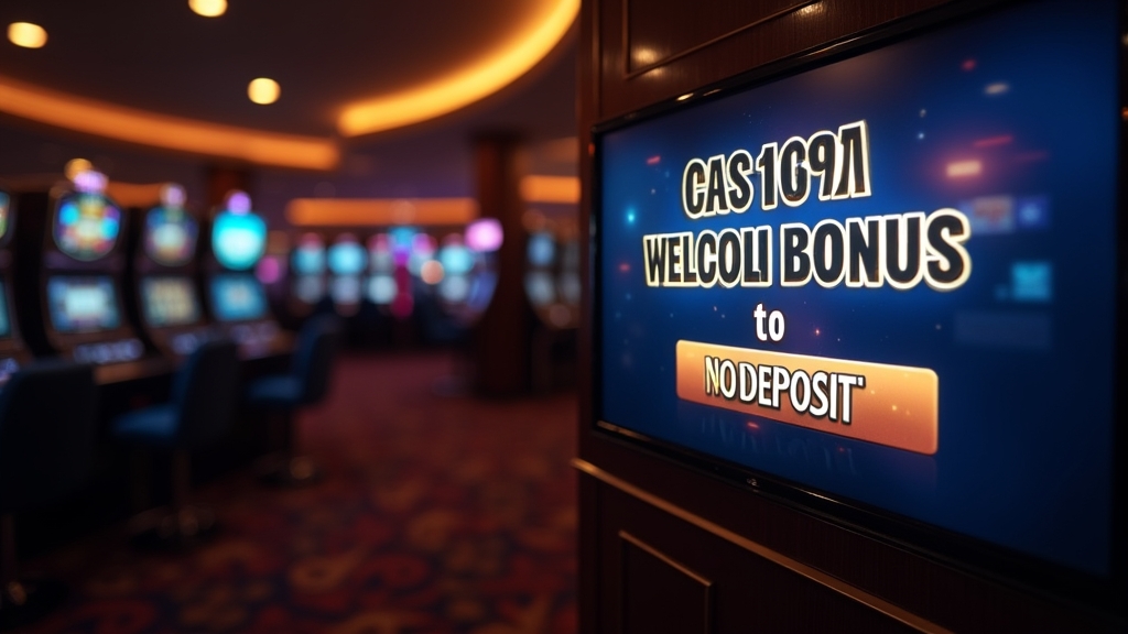 Casino-Lounge mit Willkommensbonus und leuchtendem No-Deposit-Angebot